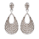 Серьги из белого золота с бриллиантами