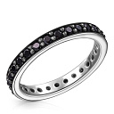 Кольцо из серебра с фианитом