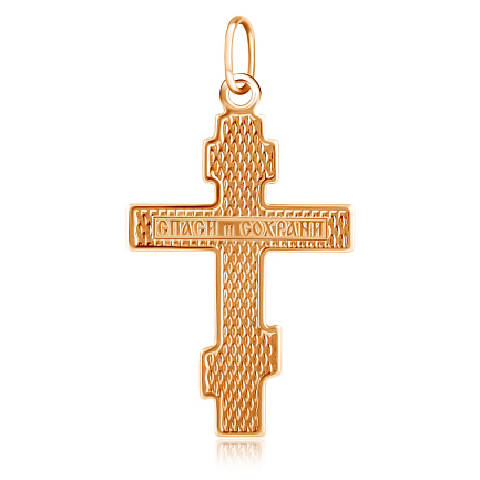 Крест из красного золота