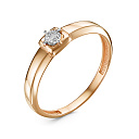 Кольцо из красного золота с бриллиантами