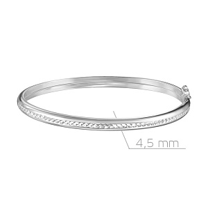 Браслет декоративный из серебра