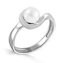 Кольцо из серебра с жемчугом
