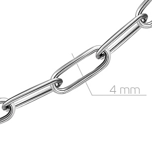 Цепь декоративная из серебра