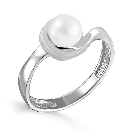 Кольцо из серебра с жемчугом