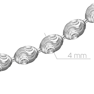 Цепь декоративная из серебра