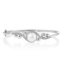 Браслет декоративный из белого золота с бриллиантами