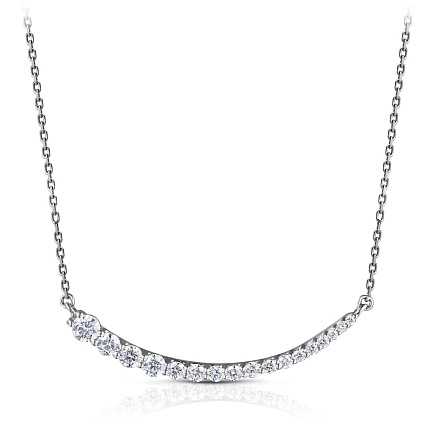 Колье из белого золота с бриллиантами