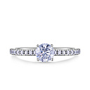 Кольцо из белого золота с бриллиантами