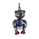 Подвеска из серебра с фианитом, эмалью