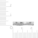Кольцо обручальное из белого золота с бриллиантами