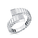 Кольцо из белого золота с бриллиантами