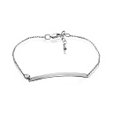 Браслет из белого золота с бриллиантом