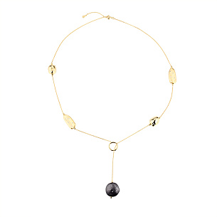 Колье из серебра с циркониями