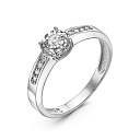 Кольцо из белого золота с бриллиантами