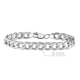 Браслет декоративный из серебра