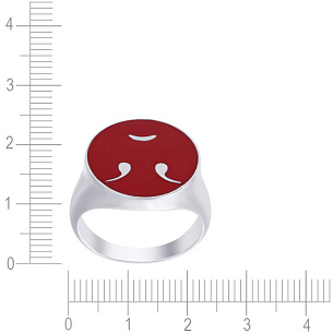 Кольцо из серебра с эмалью