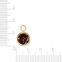 Подвеска из желтого золота с раухтопазом