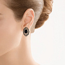 Серьги из желтого золота с бриллиантами