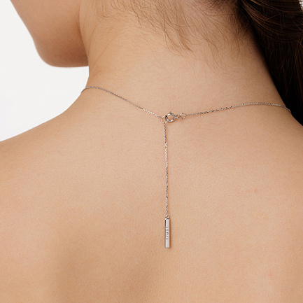 Колье из серебра с фианитами