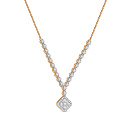 Колье из красного золота с бриллиантами