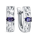 Серьги с английским замком из серебра