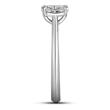 Кольцо из белого золота с бриллиантом