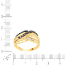 Кольцо из желтого золота с бриллиантами