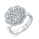 Кольцо из белого золота с бриллиантами