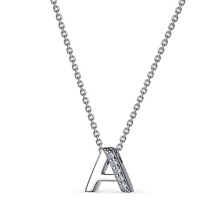 Колье из серебра с фианитами