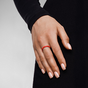 Кольцо из серебра с эмалью