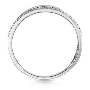 Кольцо из серебра с фианитом