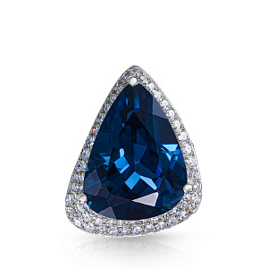 Подвеска из белого золота с бриллиантами