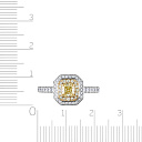 Кольцо из белого золота с бриллиантами