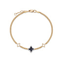 Браслет из красного золота с бриллиантами, сапфиром