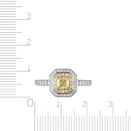 Кольцо из белого золота с бриллиантами