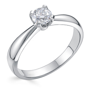 Кольцо из белого золота