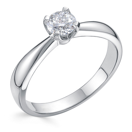 Кольцо из белого золота