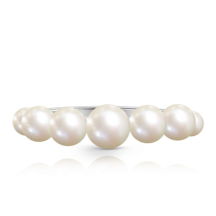 Кольцо из серебра с жемчугом