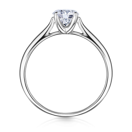 Кольцо из белого золота