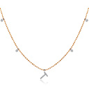 Колье из комбинированного золота с бриллиантами