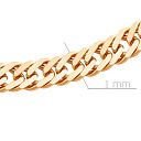 Цепь автомат из красного золота, плетение двойное панцирное