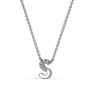 Колье из серебра с фианитами