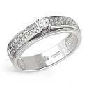 Кольцо из белого золота с бриллиантами