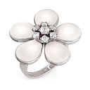 Кольцо из серебра с фианитами