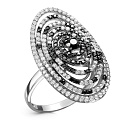 Кольцо из белого золота с бриллиантами