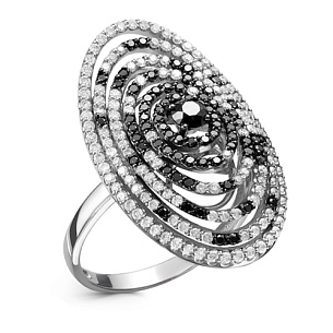 Кольцо из белого золота с бриллиантом