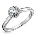 Кольцо из белого золота с бриллиантами