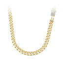 Колье из желтого золота с фианитами