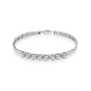 Браслет из белого золота с бриллиантом