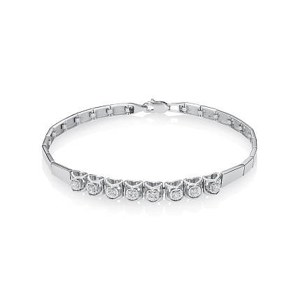 Браслет из белого золота с бриллиантами